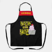 Tablier Personnalisé Nom personnalisé Les boulangers vont (Recto)