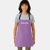 Tablier Personnalisé Nom personnalisé Solide couleur viole (Insitu)