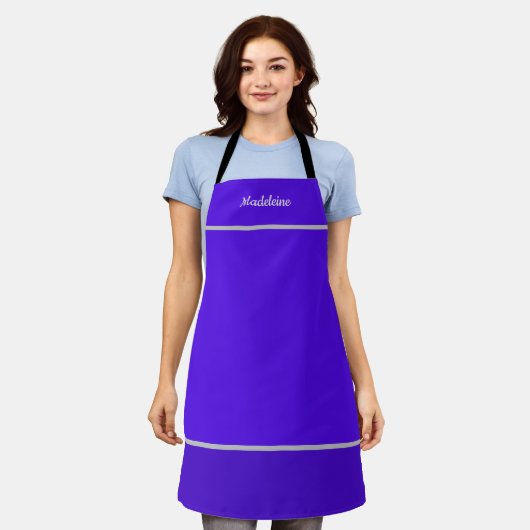 Tablier Personnalisé Nommé Violet (Porté)