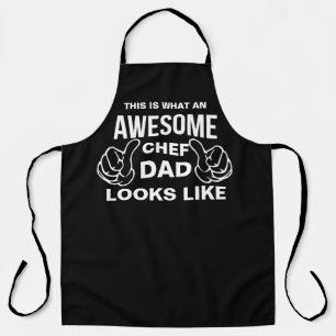 Tablier Personnalisé Papa Awesome - Chef Personnalisé