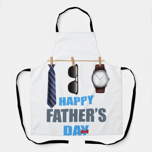 Tablier Personnalisé "Papa's Grilling Apron" (Recto)