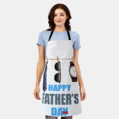 Tablier Personnalisé "Papa's Grilling Apron" (Porté)