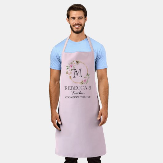 Tablier Personnalisé pour les femmes Custom Family Cuisine (Porté)