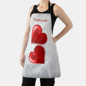 Tablier personnalisé Red Hearts (Insitu)