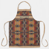 Tablier Personnalisé Rouge Brown Turquoise Bleu Orange Mos (Recto)