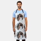 Tablier personnalisé simple ajouter circulaire photo colla (Porté)