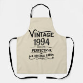 Tablier Personnalisé Trente vintage 30e anniversaire (Recto)