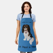 Tablier Personnalisé Tri Couleur Cavalier King Charles Spa (Porté)