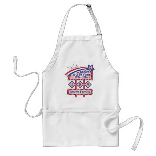 Tablier Personnalisé USA 250–Marquise Rétro Patriotique
