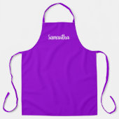 Tablier Personnalisé violet foncé (Recto)