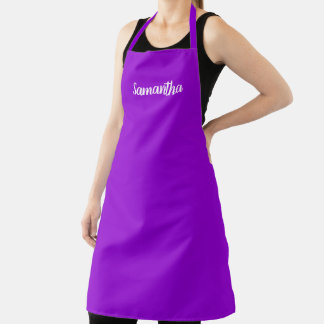 Tablier Personnalisé violet foncé