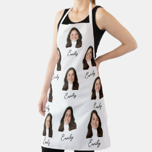 Tablier Personnalisé Visage Chef Cuisine Drôle Cadeau Drôl