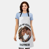 Tablier Personnalisé Vous êtes ma source de bonheur Photo (Porté)