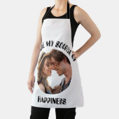 Tablier Personnalisé Vous êtes ma source de bonheur Photo (Insitu)