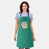 Tablier personnalisée NOM Cours d'art Artiste Apron (Porté)