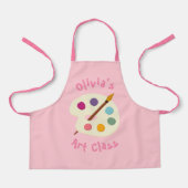 Tablier personnalisée NOM École d'art Artiste Apron (Recto)