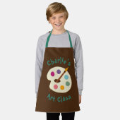 Tablier personnalisée NOM École d'art Artiste Apron (Porté)