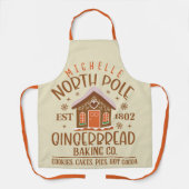 Tablier Personnalisée North Pôle Gingerbread Baking Co. (Recto)