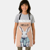 TABLIER PERSONNALISER APRON AVEC RABBIT LOVER (Insitu)