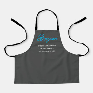 Tablier Personnaliser Apron Enfants - Papa, maman, frère