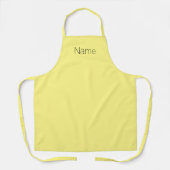 Tablier Personnaliser avec monogramme NOM jaune noir (Recto)