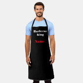 Tablier Personnaliser Barbecue King Black (Porté)