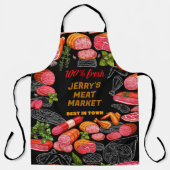 Tablier Personnaliser Boucher Boucher Boucher Boutique Via (Recto)