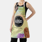 Tablier Personnaliser Business Logo aquarelle crème glacée (Insitu)