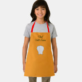 Tablier Personnaliser Chef Kids Orange Craft (Insitu)