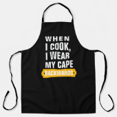 Tablier Personnaliser Chef Noir Personnaliser Mème Hommes  (Recto)