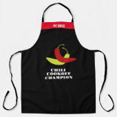 Tablier Personnaliser Chili Cookoff Champion (Recto)