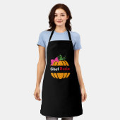 Tablier Personnaliser Citrouille Apron - Personnalisé Nom  (Porté)