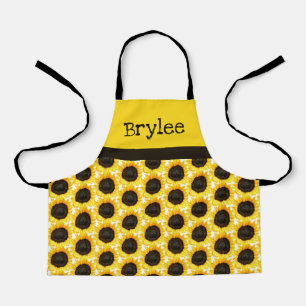 Tablier Personnaliser Craft de Tournesol Jaune ou Cuisine