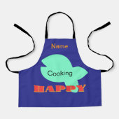 Tablier Personnaliser Cuisine Happy Kids Blue (Recto)