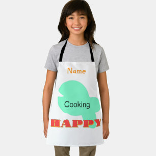 Tablier Personnaliser Cuisine Joyeux Enfants Blanc