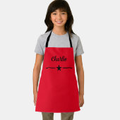 Tablier Personnaliser Enfants Apron Rouge (Insitu)