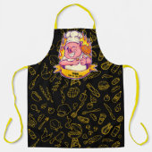 Tablier Personnaliser Funny Barbecue Chef porc grillades d (Recto)