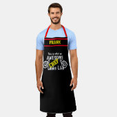 Tablier Personnaliser Funny Chef génial #fatherday Mens (Porté)