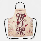Tablier Personnaliser Happy Mother's Day Maman (Recto)