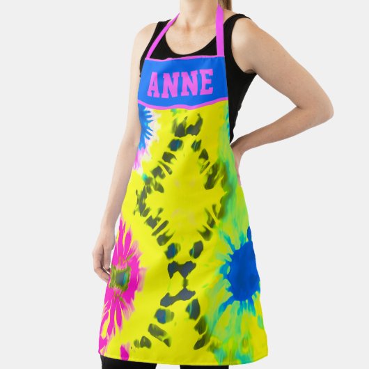 TABLIER PERSONNALISER LA CONCEPTION CRAVATE-DYE ABSTRAITE (Insitu)