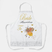 Tablier Personnaliser la mariée à la nuptiale (Recto)