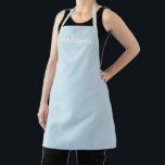 Tablier Personnaliser la Personnaliser avec NOM monogramme<br><div class="desc">Customisez personnalisez avec NOM monogramme Apron bleu clair et blanc. Idéal pour cuisiniers,  chefs,  poteries,  céramiques,  artisanat,  travail,  cuisine,  boulangerie,  barbecue,  grill,  mais aussi pour les entreprises et les magasins,  etc</div>