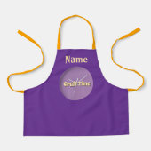 Tablier Personnaliser l'artisanat temps violet (Recto)