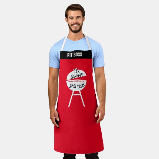 Tablier Personnaliser le grill toujours en place Funny BBB (Porté)