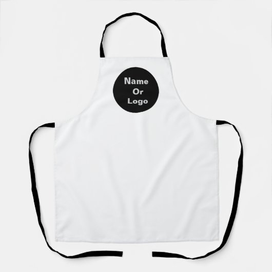 Tablier Personnaliser le logo blanc (Recto)