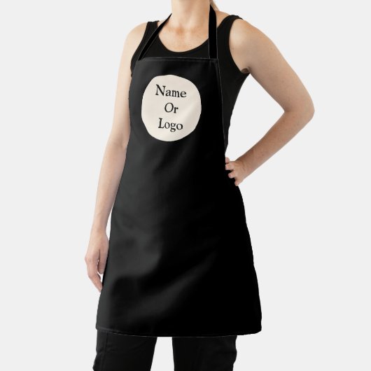 Tablier Personnaliser le logo noir (Insitu)