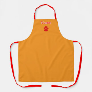 Tablier Personnaliser le logo Red Paws Orange