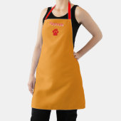 Tablier Personnaliser le logo Red Paws Orange (Insitu)