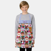 Tablier Personnaliser le nom Teddy Noël Coloré (Porté)