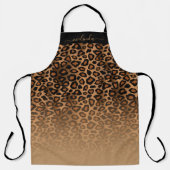 Tablier Personnaliser le Poster de animal Leopard Ombre (Recto)
